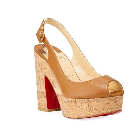 Christian Louboutin - Donna Anna 120 Napa Red Sole Sandals - Picture 9 of 9